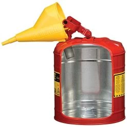 Justrite Type I Safety Can With Funnel 5 Gal, Red -Garden And Outdoor Store 1080 2 1