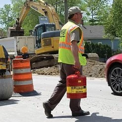 Justrite Type I Safety Can With Funnel 5 Gal, Red -Garden And Outdoor Store 1080 3 1
