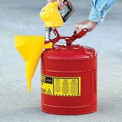 Justrite Type I Safety Can With Funnel 5 Gal, Red -Garden And Outdoor Store 1080 5 1