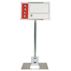 Galvanized Steel Sign Holder 11in X 7in With 18in "V" Leg