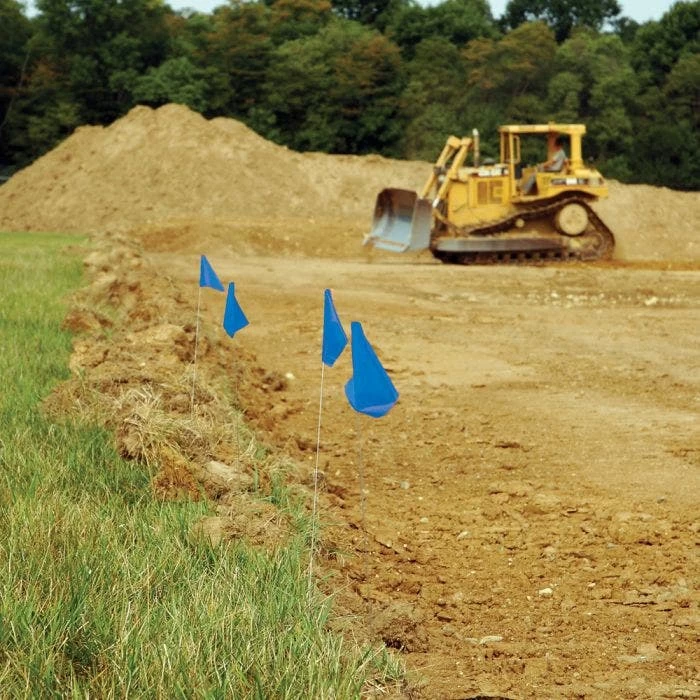 Vinyl Marking Flags, Blue, 3-1/2-Inch X 2-1/2-Inch 3 Vinyl Marking Flags, Blue, 3-1/2-Inch X 2-1/2-Inch - Image 3