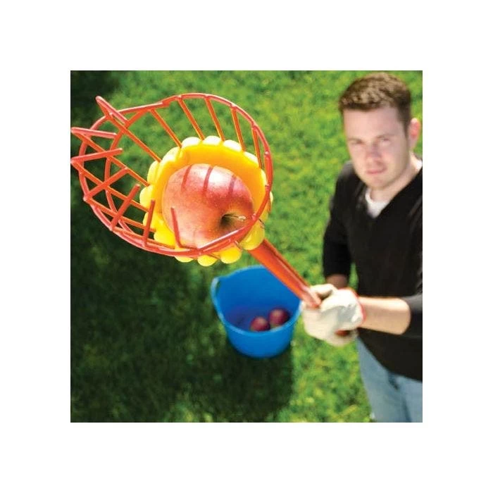 Fruit Harvester Picking Basket With Telescoping 10-foot Aluminum Handle 1 Fruit Harvester Picking Basket With Telescoping 10-foot Aluminum Handle