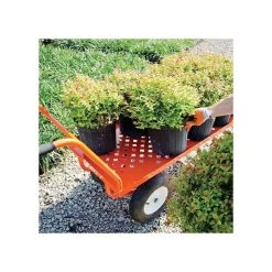 Leonard Push-Style 4-Wheeled Nursery Cart With 2-Foot X 5-Foot Deck And Pneumatic Tires -Garden And Outdoor Store 2460fw 4