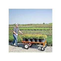 Leonard Push-Style 4-Wheeled Nursery Cart With 2-Foot X 5-Foot Deck And Pneumatic Tires -Garden And Outdoor Store 2460fw 6