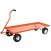 Leonard Pull-Style 4-Wheeled Nursery Cart With 2-Foot X 5-Foot Deck And Pneumatic Tires