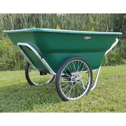 Muller's Original Smart Cart, Green 12 Cu. Ft. Tray With 20" Flat Free Spoke Wheels