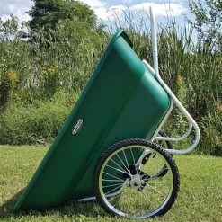 Muller's Original Smart Cart, Green 12 Cu. Ft. Tray With 20" Flat Free Spoke Wheels -Garden And Outdoor Store 312gb ff 2