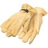 Cowhide Glove With Adjustable Pull Strap LG
