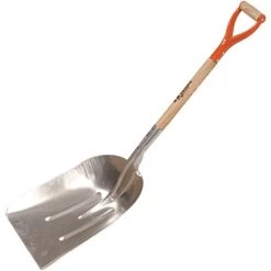 Leonard Heavy-Gauge Aluminum Scoop Shovel With 28-Inch D-Grip Handle