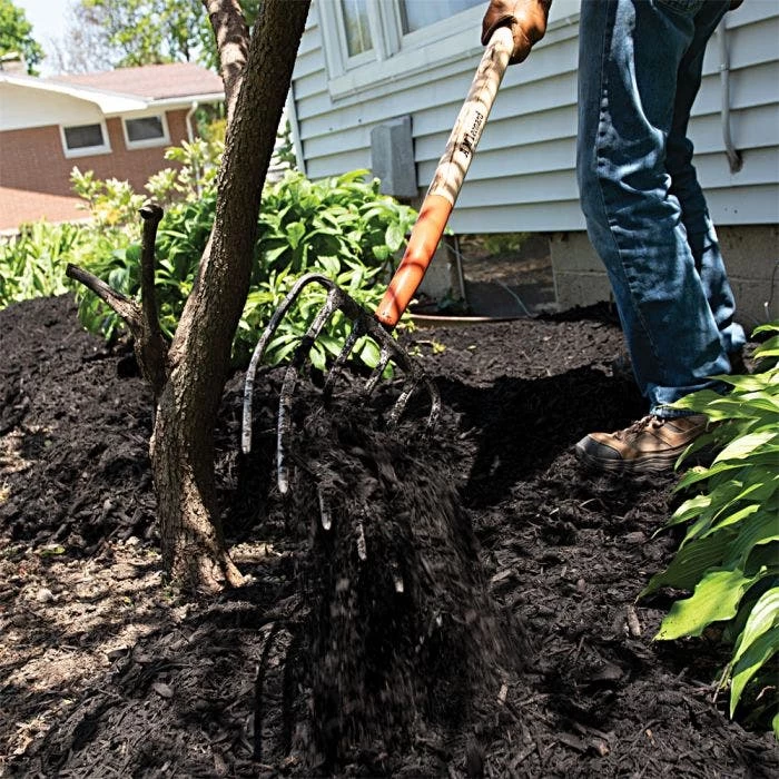 Leonard 6 Tine Forged Steel Manure Forks 5 Leonard 6 Tine Forged Steel Manure Forks - Image 5