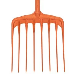 Poly Mulching Fork With D-Grip Handle By A.M. Leonard, 8 Tine, 15in Scoop X 44in Length, Lifetime Warranty -Garden And Outdoor Store apf810 1 1