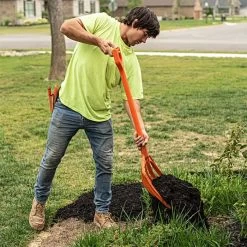 Poly Mulching Fork With D-Grip Handle By A.M. Leonard, 8 Tine, 15in Scoop X 44in Length, Lifetime Warranty -Garden And Outdoor Store apf810 6 1