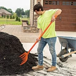 Leonard 8-Tine Poly Mulching Fork With Straight Handle -Garden And Outdoor Store apf815 live2 10.20.22