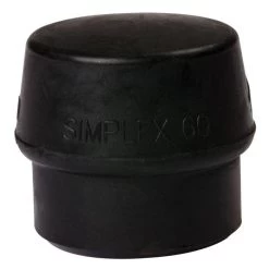 Simplex 60mm, Black, Medium/Hard, Rubber Insert