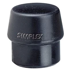Simplex 80mm, Black, Medium/Hard, Rubber Insert