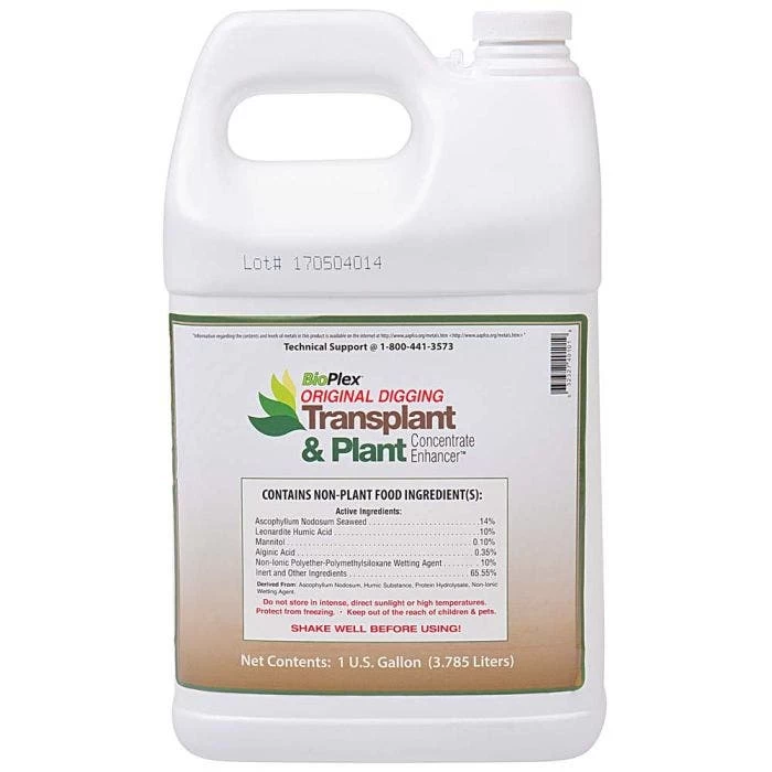 Transplant Concentrate & Plant Enhancer, 1 Gallon 1 Transplant Concentrate & Plant Enhancer, 1 Gallon
