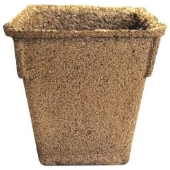 CowPots Biodegradable Pots, #4 Square Tall, 330 Per Case