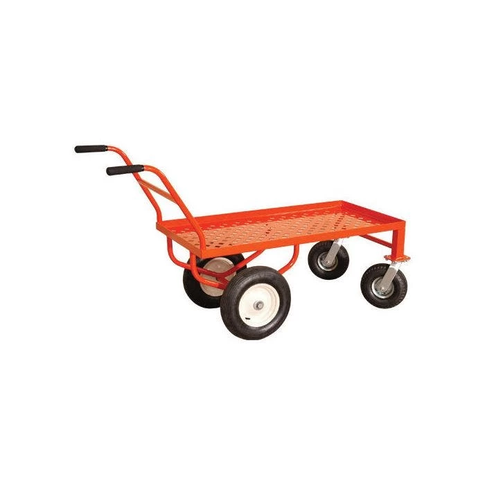 Leonard Push-Style 4-Wheeled Nursery Cart With 2-Foot X 4-Foot Deck And Flat-Free Tires 2 Leonard Push-Style 4-Wheeled Nursery Cart With 2-Foot X 4-Foot Deck And Flat-Free Tires - Image 2