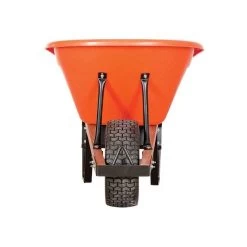 Leonard 6-Cubic-Foot Capacity Poly Tray Wheelbarrow With Flat-Free Tire -Garden And Outdoor Store fwb6 2 1