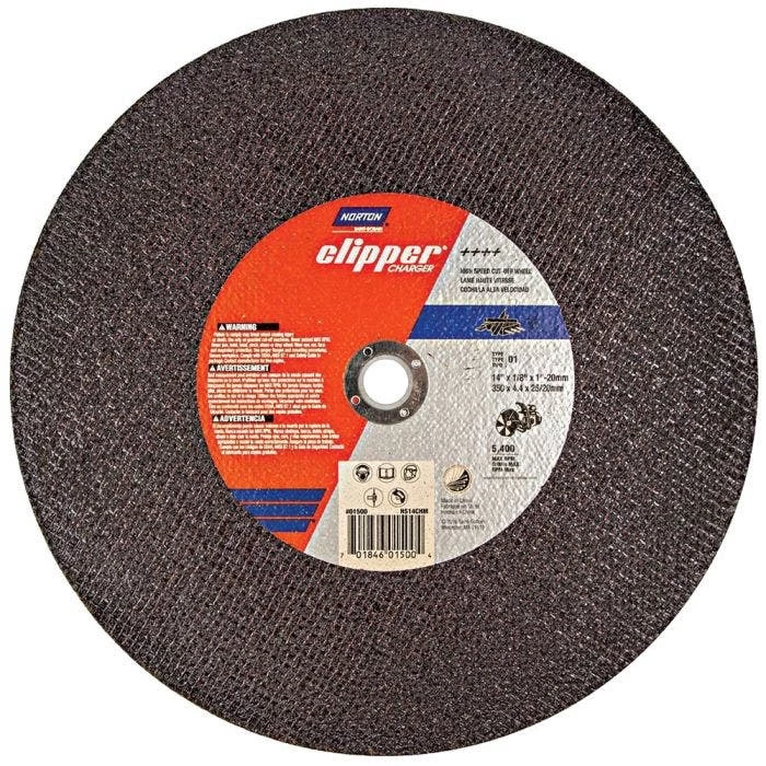 Norton Clipper 14-Inch Metal/Stainless Cut-Off Wheel 1 Norton Clipper 14-Inch Metal/Stainless Cut-Off Wheel