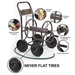 Liberty Garden Hose Wagon With Flat Free Tires, 250ft Capacity 7 Liberty Garden Hose Wagon With Flat Free Tires, 250ft Capacity -Garden And Outdoor Store hw250ff callouts