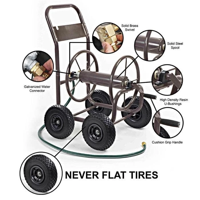 Liberty Garden Hose Wagon With Flat Free Tires, 250ft Capacity 3 Liberty Garden Hose Wagon With Flat Free Tires, 250ft Capacity - Image 3