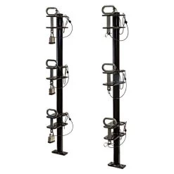 Channel Style Lockable Trimer Racks, 3 Trimmers