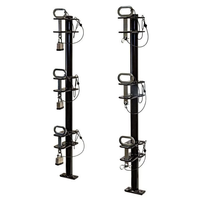 Channel Style Lockable Trimer Racks, 3 Trimmers 1 Channel Style Lockable Trimer Racks, 3 Trimmers