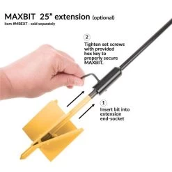 The MAXBIT 4-inch Garden Hole Digging Drill Bit 11 The MAXBIT 4-inch Garden Hole Digging Drill Bit -Garden And Outdoor Store mb4 y 4