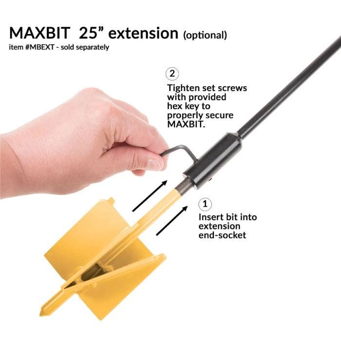 The MAXBIT 4-inch Garden Hole Digging Drill Bit 4 The MAXBIT 4-inch Garden Hole Digging Drill Bit - Image 4
