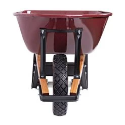 Scenic Road 6-Cubic-Foot Capacity Steel Tray Wheelbarrow With Flat Free Tire 6 Scenic Road 6-Cubic-Foot Capacity Steel Tray Wheelbarrow With Flat Free Tire -Garden And Outdoor Store mss6 1ff front