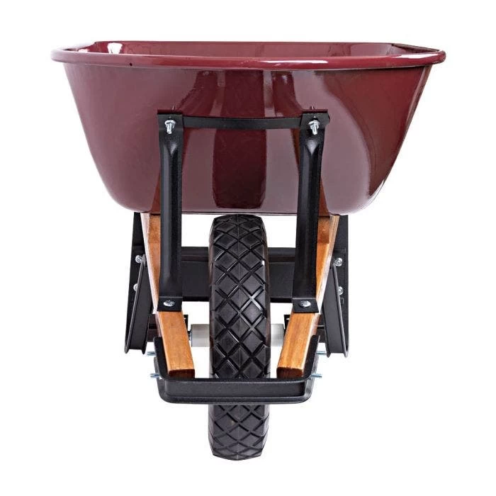 Scenic Road 6-Cubic-Foot Capacity Steel Tray Wheelbarrow With Flat Free Tire 3 Scenic Road 6-Cubic-Foot Capacity Steel Tray Wheelbarrow With Flat Free Tire - Image 3