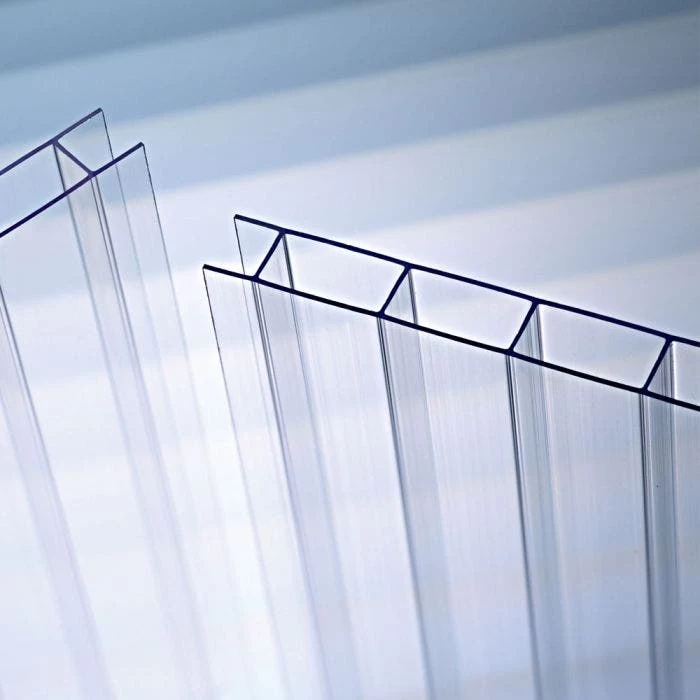 Polycarbonate Panel 8mm Twin Wall, White/Black/White, 4' X 12' 1 Polycarbonate Panel 8mm Twin Wall, White/Black/White, 4' X 12'