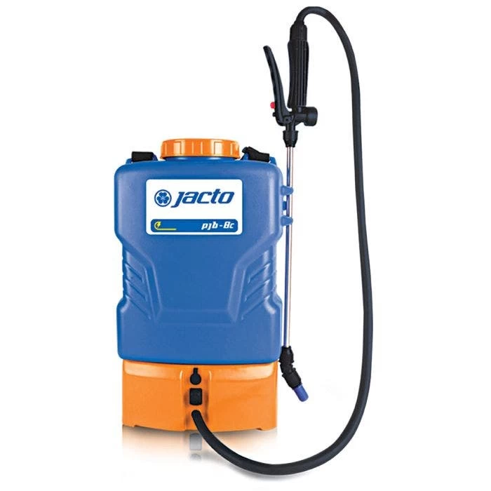 Jacto 2 Gallon Battery Powered Shoulder Carry Sprayer 1 Jacto 2 Gallon Battery Powered Shoulder Carry Sprayer