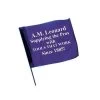 Custom Vinyl Marking Flags 4in X 5in 18in Plastic Shaft