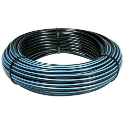 Toro Irrigation 5/8in Tubing Blue Stripe 100ft Coil, No Emitters