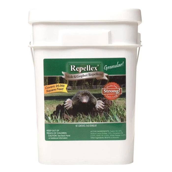 Repellex Mole, Vole And Gopher Repellent, 24 Lbs 1 Repellex Mole, Vole And Gopher Repellent, 24 Lbs