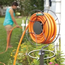 Full Rotation Free-Standing Hose Swivel Reel, Anti-Rust Steel -Garden And Outdoor Store sr360 3