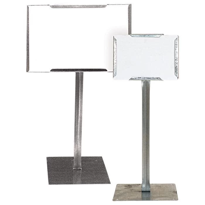 Galvanized Steel Sign Holders, Pack Of 25 1 Galvanized Steel Sign Holders, Pack Of 25