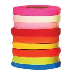 Fluorescent Tagging Tape 1/2 Inch By 150 Feet Packs Of 20